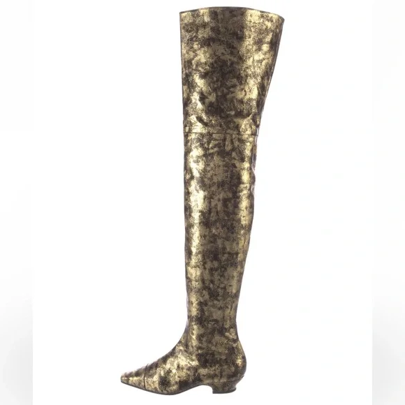 CHANEL BNIB AW 2018 Interlocking CC Logo thigh-high boots - Picture 3 of 16